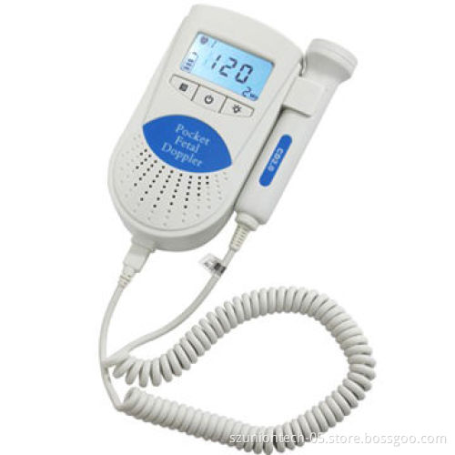 Fetal Doppler, Built-in Speaker, Audio Outlet, Battery Status Indicator